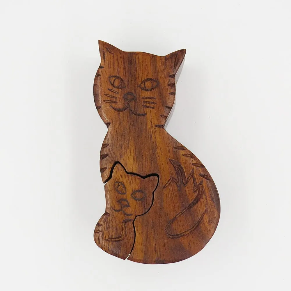 Mama Cat Puzzle Box