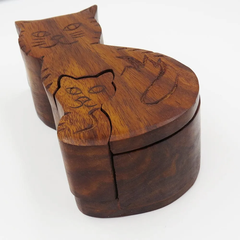 Mama Cat Puzzle Box
