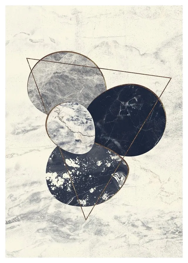 Marble Pebbles Print