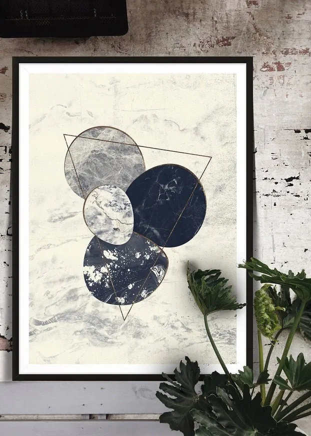 Marble Pebbles Print