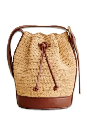 Mini Farrow Raffia Bucket
