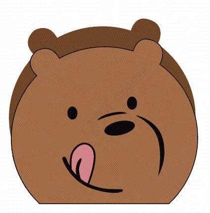 Miniso We Bare Bears Collection Shower Caddy(Grizz)
