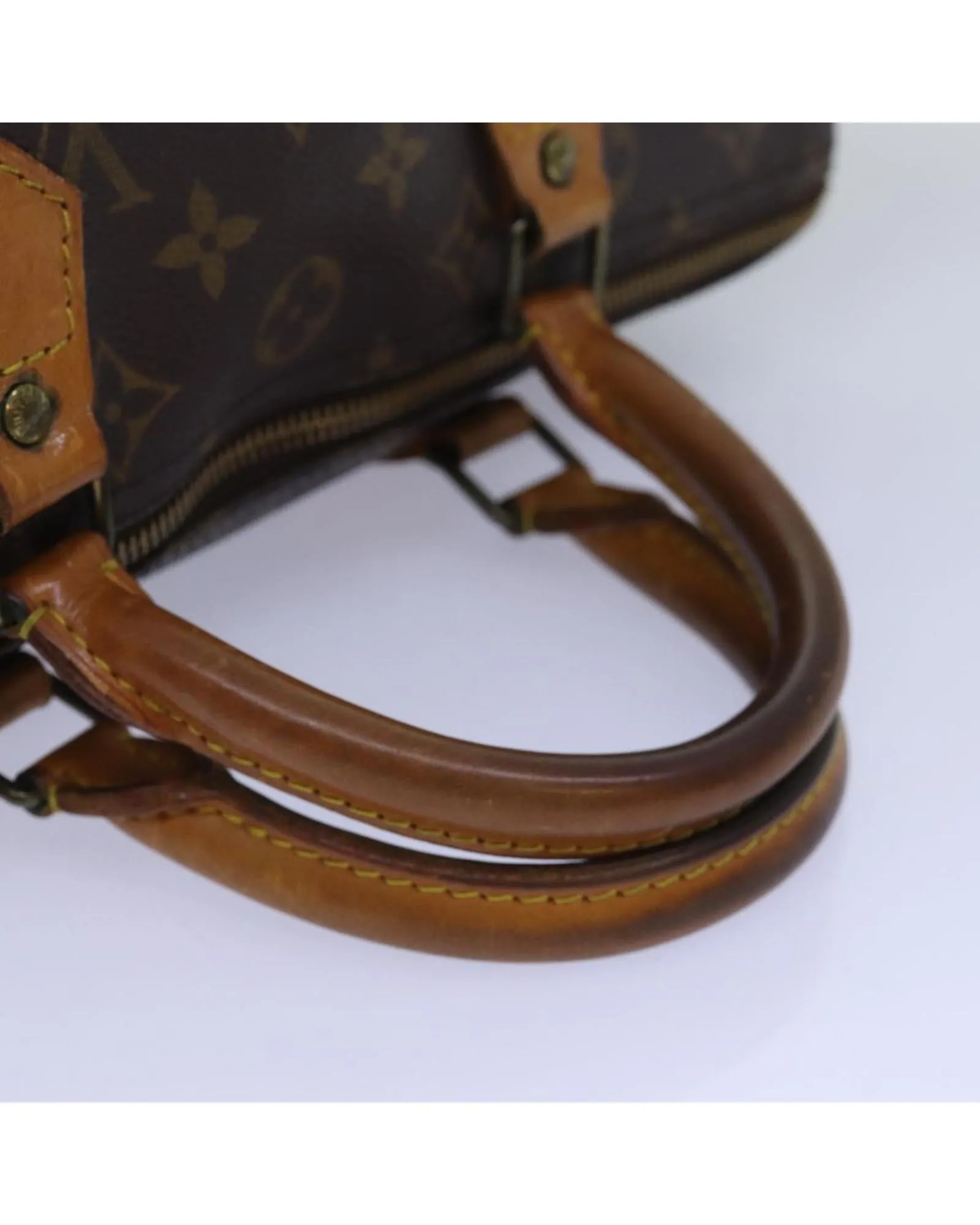 Monogram Canvas Hand Bag with Scratches and Rubbing Made in France