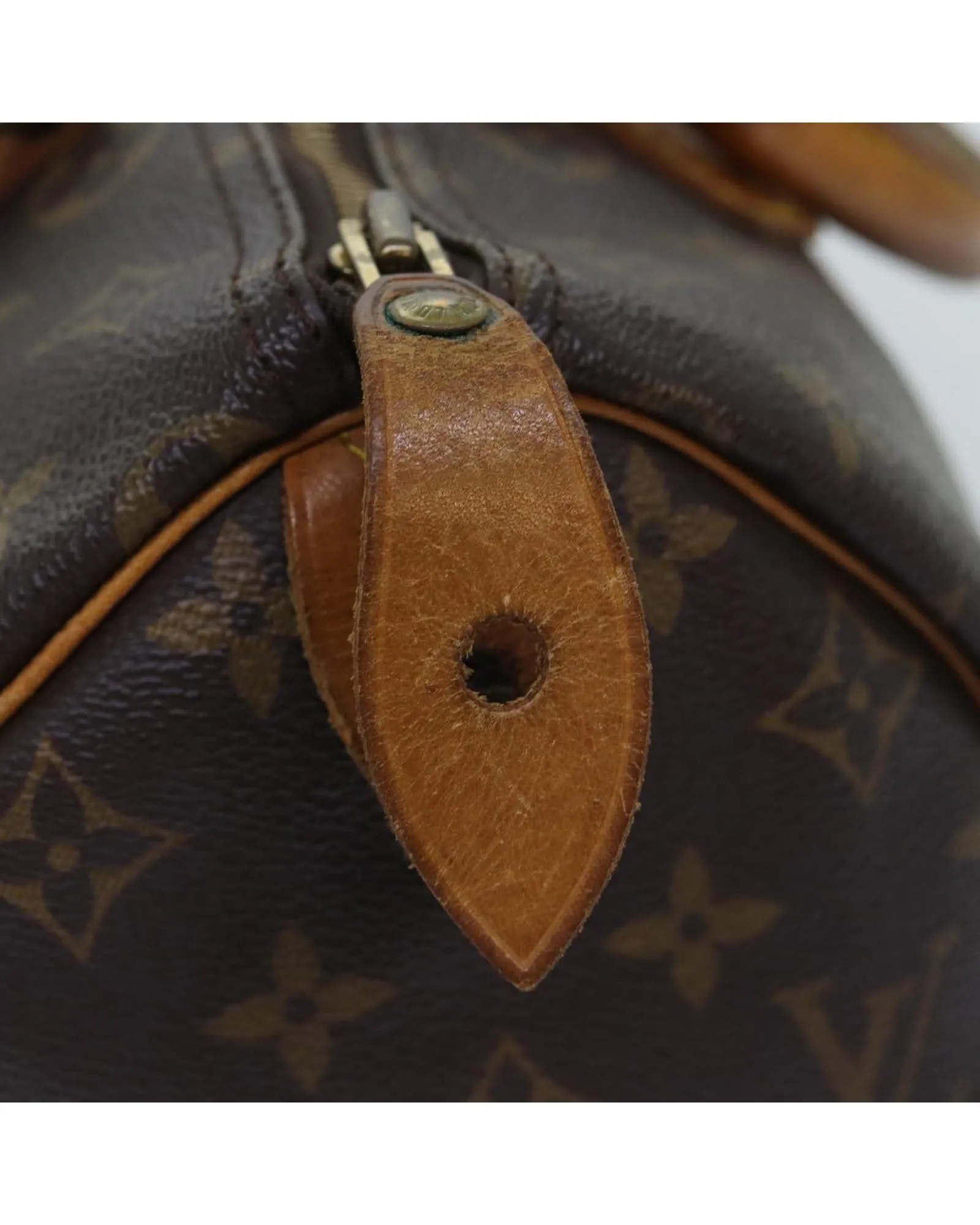 Monogram Canvas Hand Bag with Scratches and Rubbing Made in France