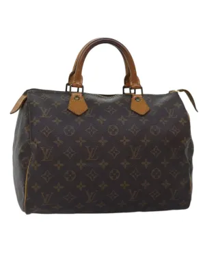 Monogram Canvas Hand Bag with Scratches and Rubbing Made in France