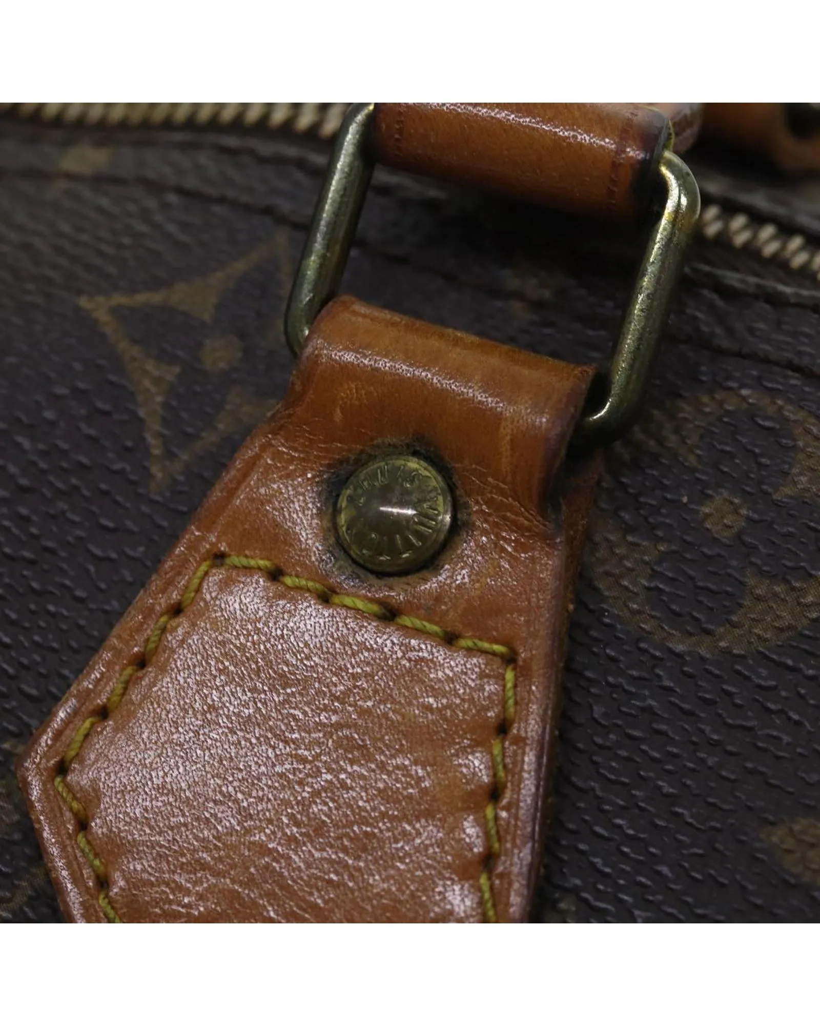 Monogram Canvas Hand Bag with Scratches and Rubbing Made in France