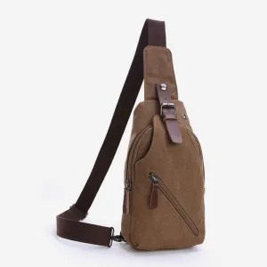 Multifunctional Vintage Canvas Sling Bag