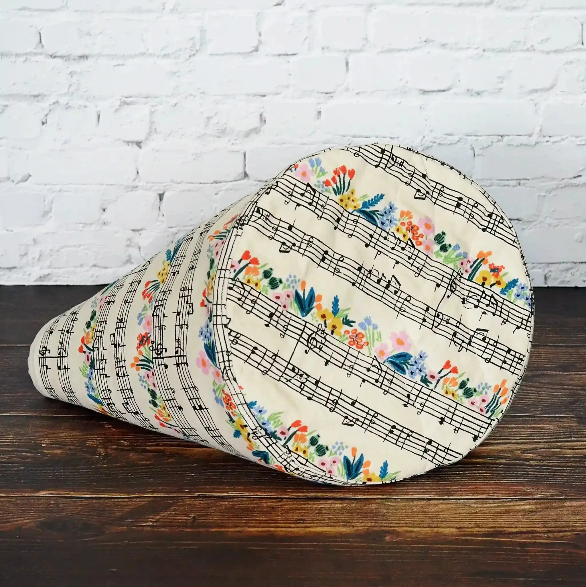 Music Themed Canvas Bucket Bag