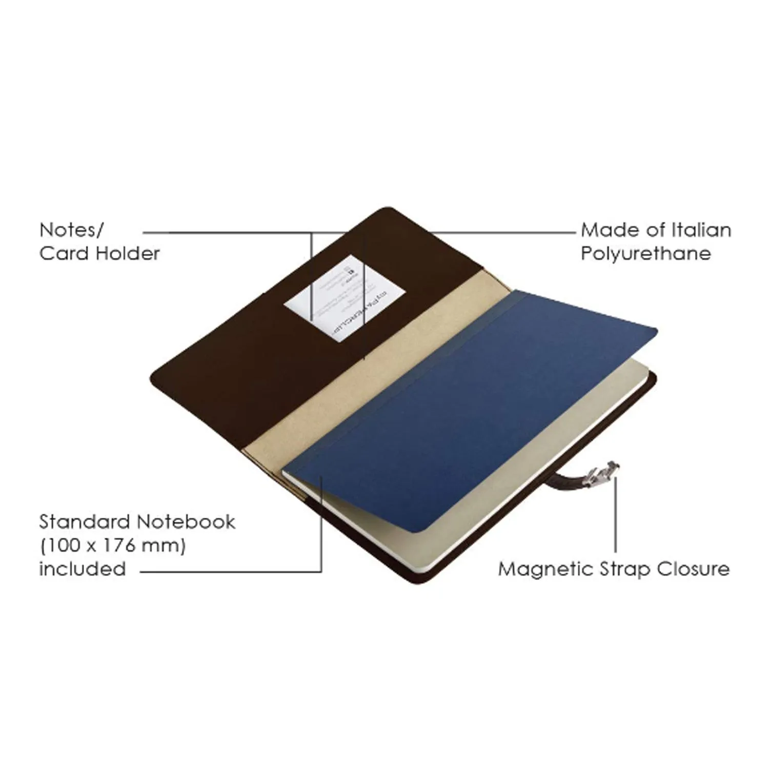 myPAPERCLIP Personal Organizer - Brown - Medium