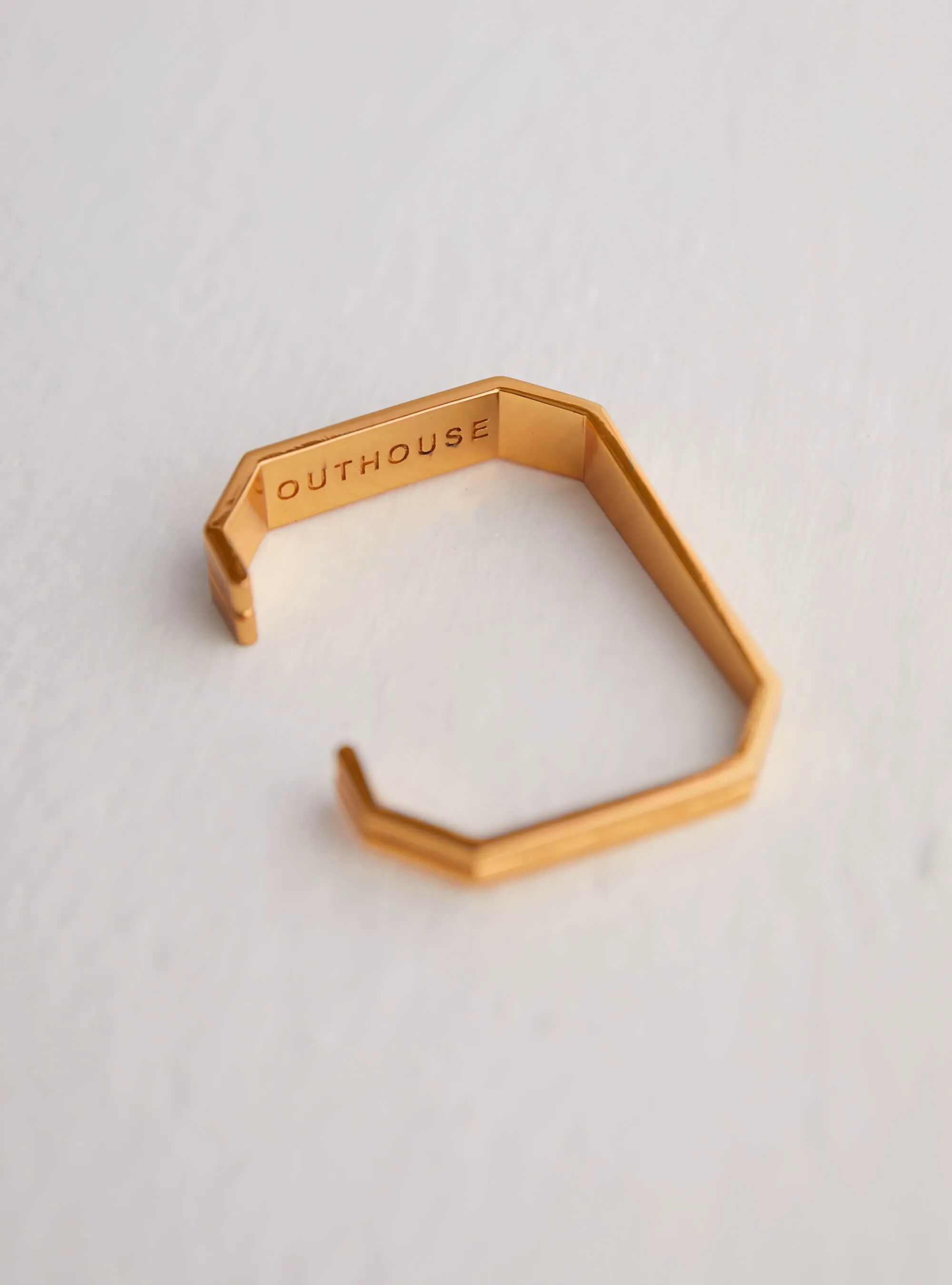 OH Poppi Bolt Handcuff Bracelet - Gold