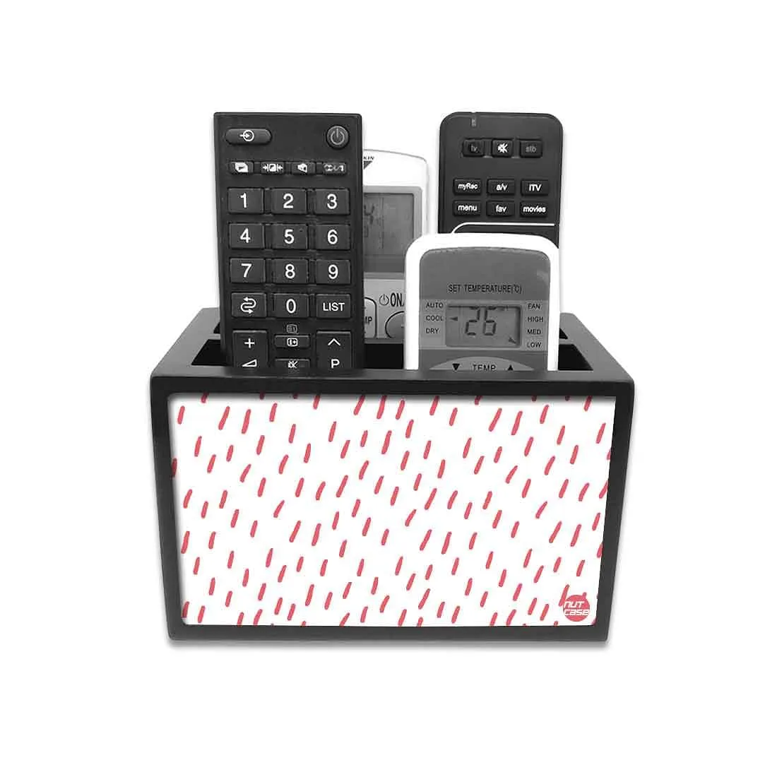 Organizer For TV AC Remotes - Pink Drops