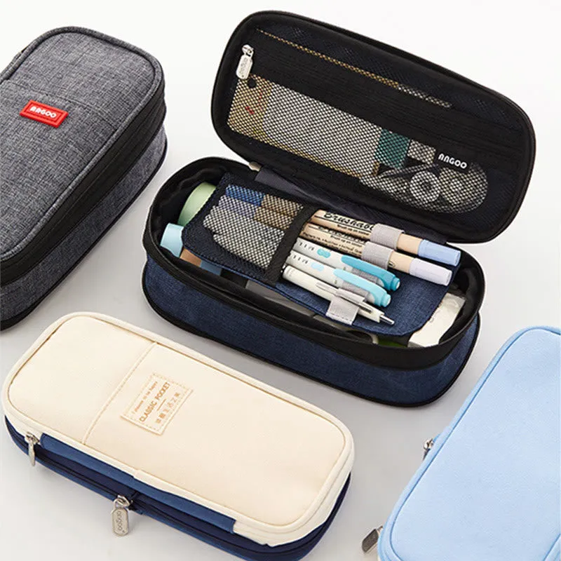 Pencil Case For Study Color Matching Large Capacity Pencil Bag
