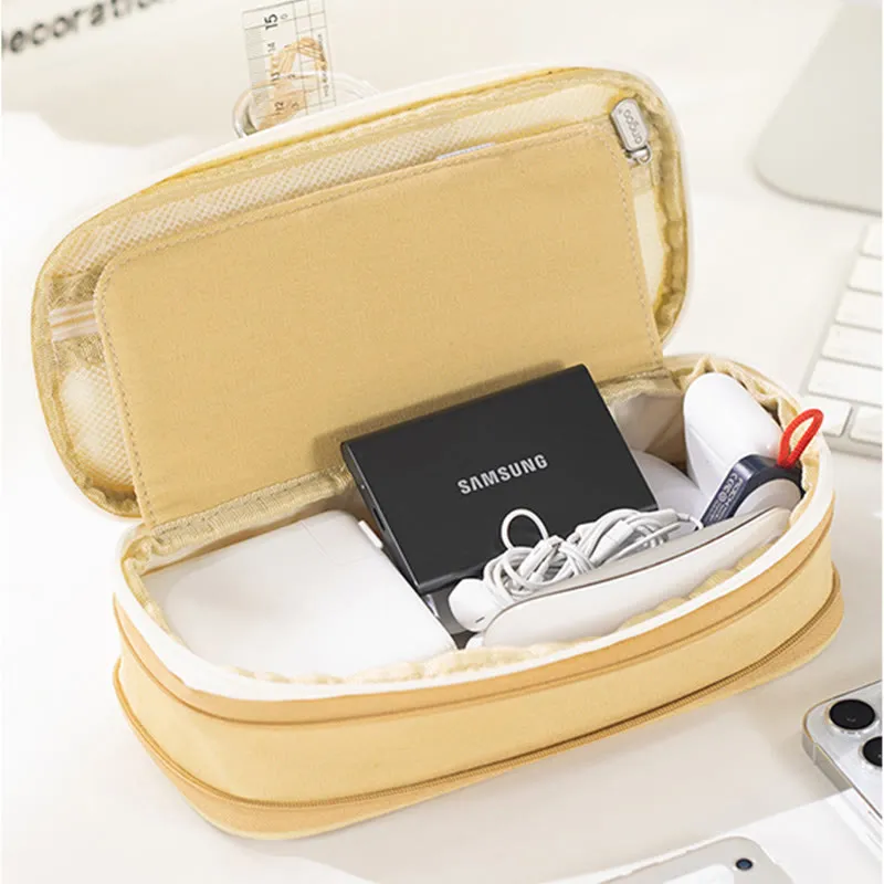 Pencil Case For Study Color Matching Large Capacity Pencil Bag