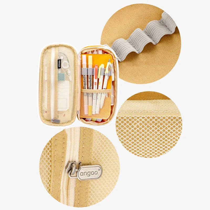 Pencil Case For Study Color Matching Large Capacity Pencil Bag