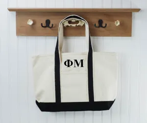 Phi Mu Boat Tote