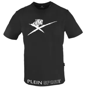 Plein Sport Large Striking Logo Black T Shirt