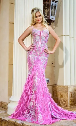 Portia & Scarlett - PS24254 - Glamorous Embellished Prom Dress