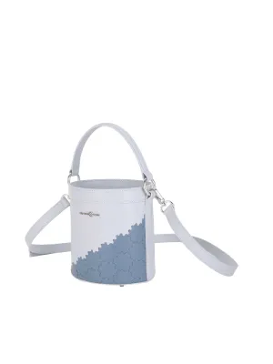 Quilted Impressions Bucket Bag - Sky Blue/ Blue Shadow