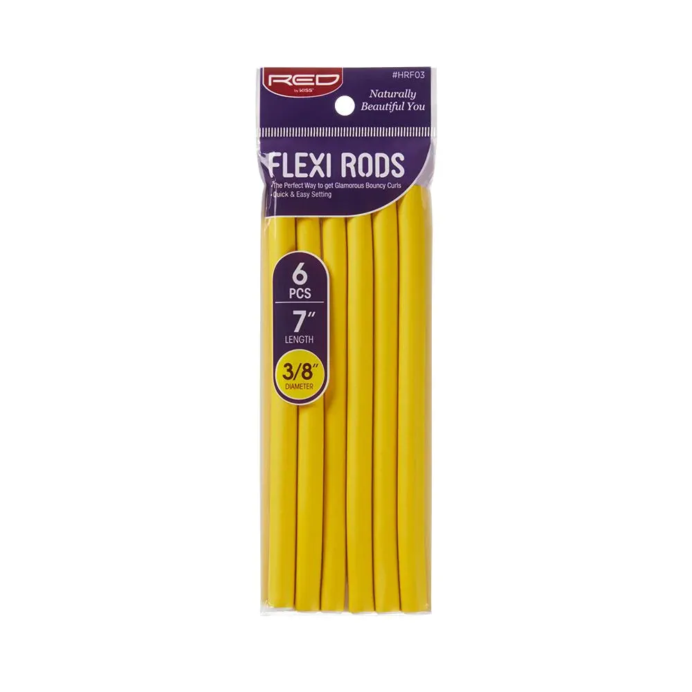Red by Kiss Flexi Rods 7" Length - 6PCS