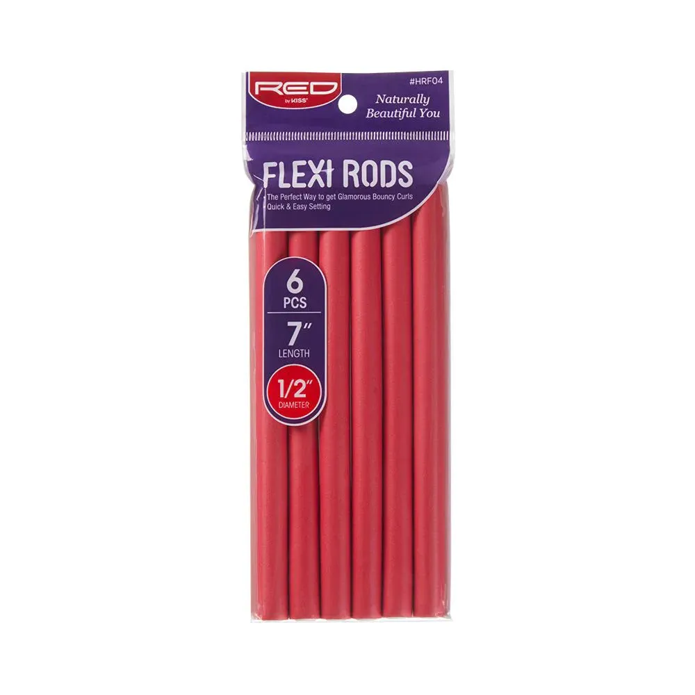 Red by Kiss Flexi Rods 7" Length - 6PCS