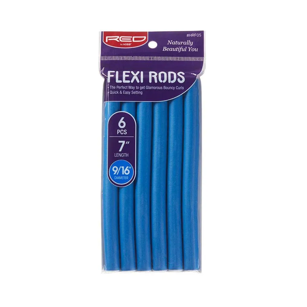 Red by Kiss Flexi Rods 7" Length - 6PCS