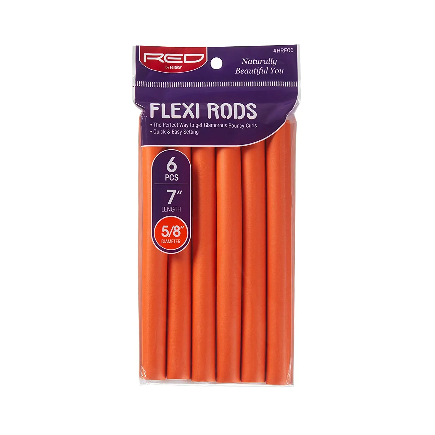 Red by Kiss Flexi Rods 7" Length - 6PCS