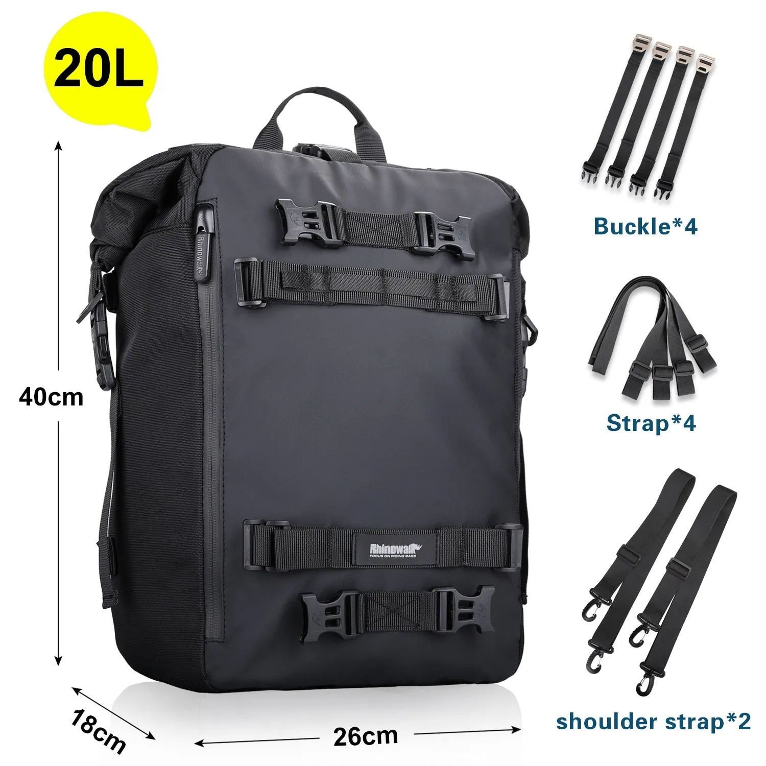 Rhinowalk Multifunctional Bike Seat Bag Pack