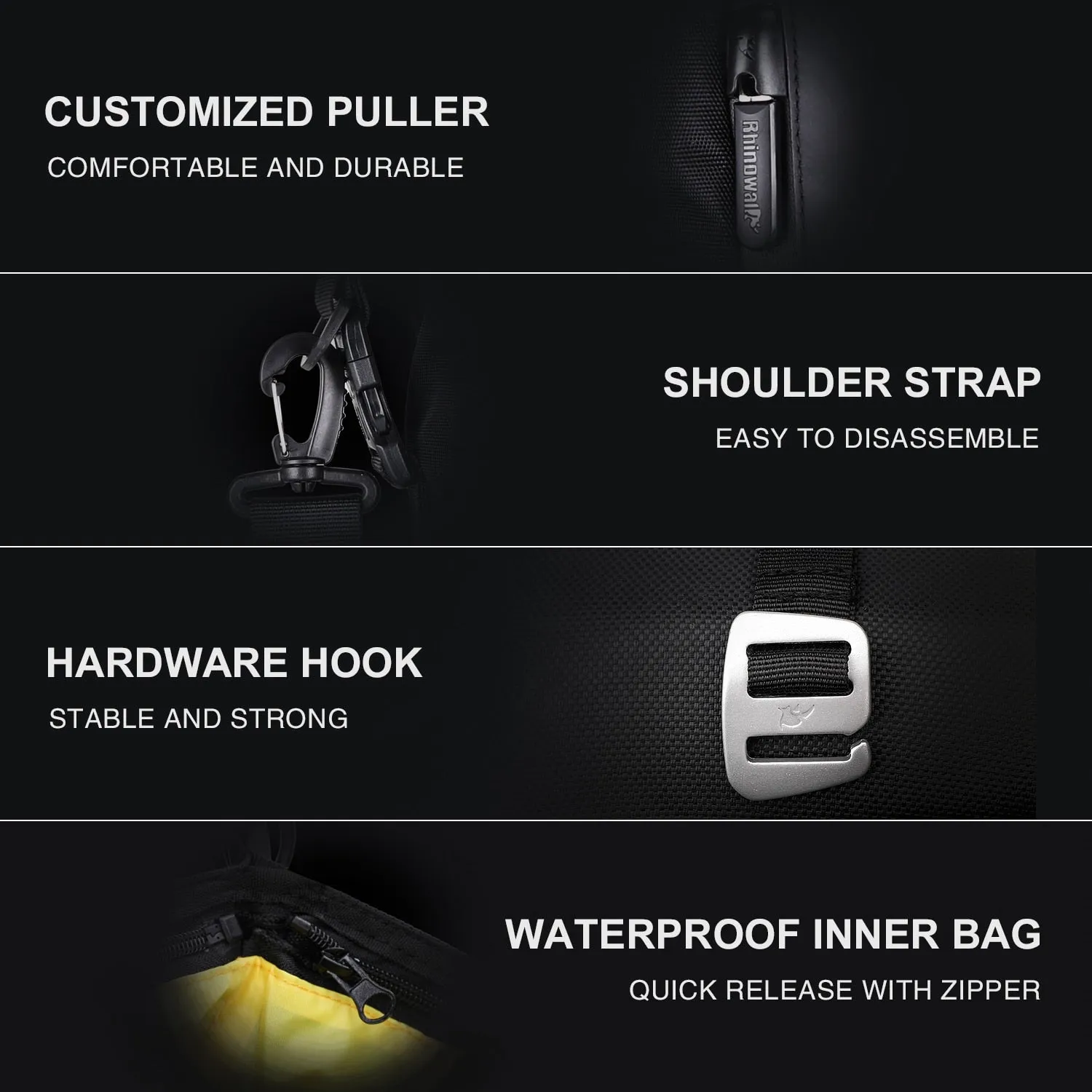 Rhinowalk Multifunctional Bike Seat Bag Pack