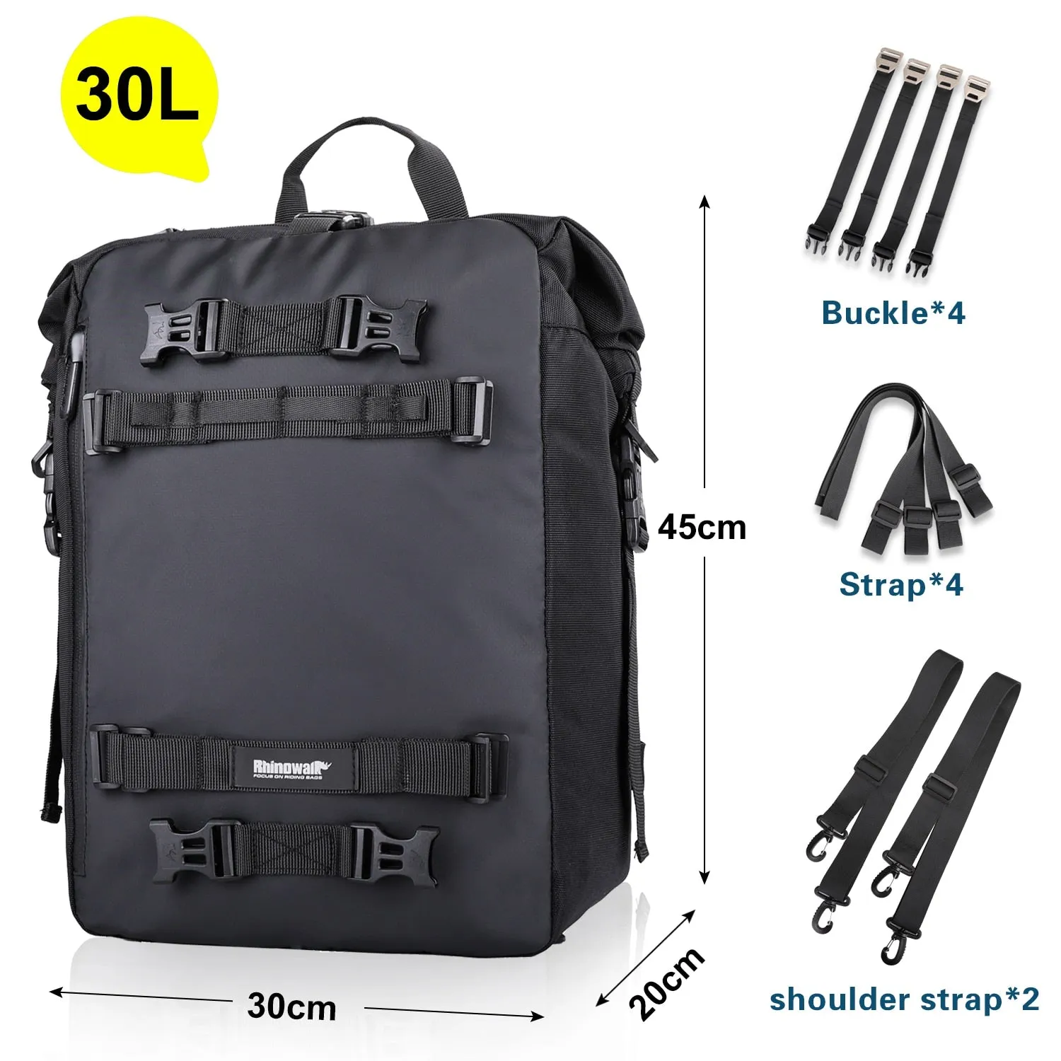Rhinowalk Multifunctional Bike Seat Bag Pack
