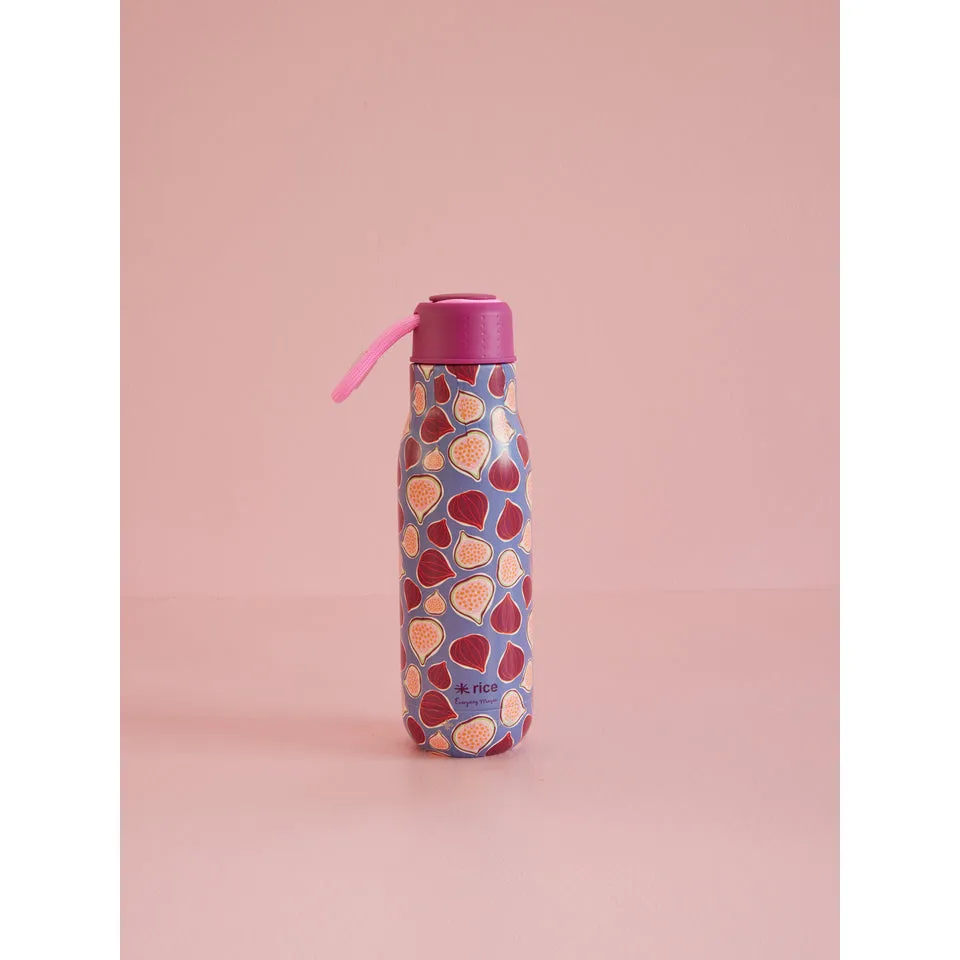 Rice DK Stainless Steel Drinking Bottle with Figs in Love Print - 12h Hot/24h Cold - 500 ml