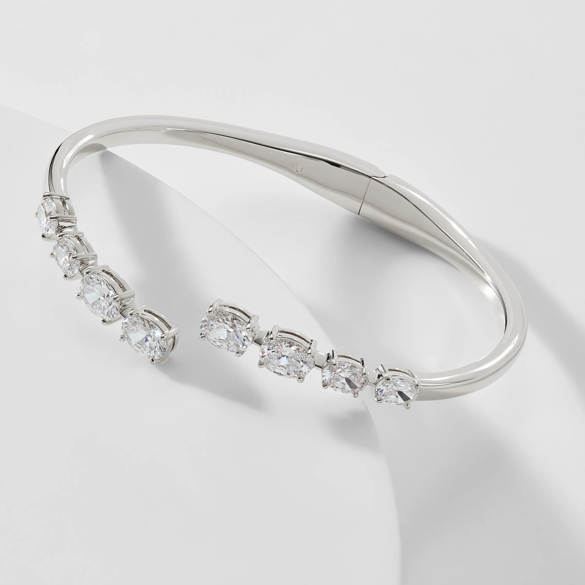RSVP CZ BYPASS HINGE BRACELET