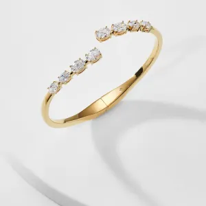 RSVP CZ BYPASS HINGE BRACELET