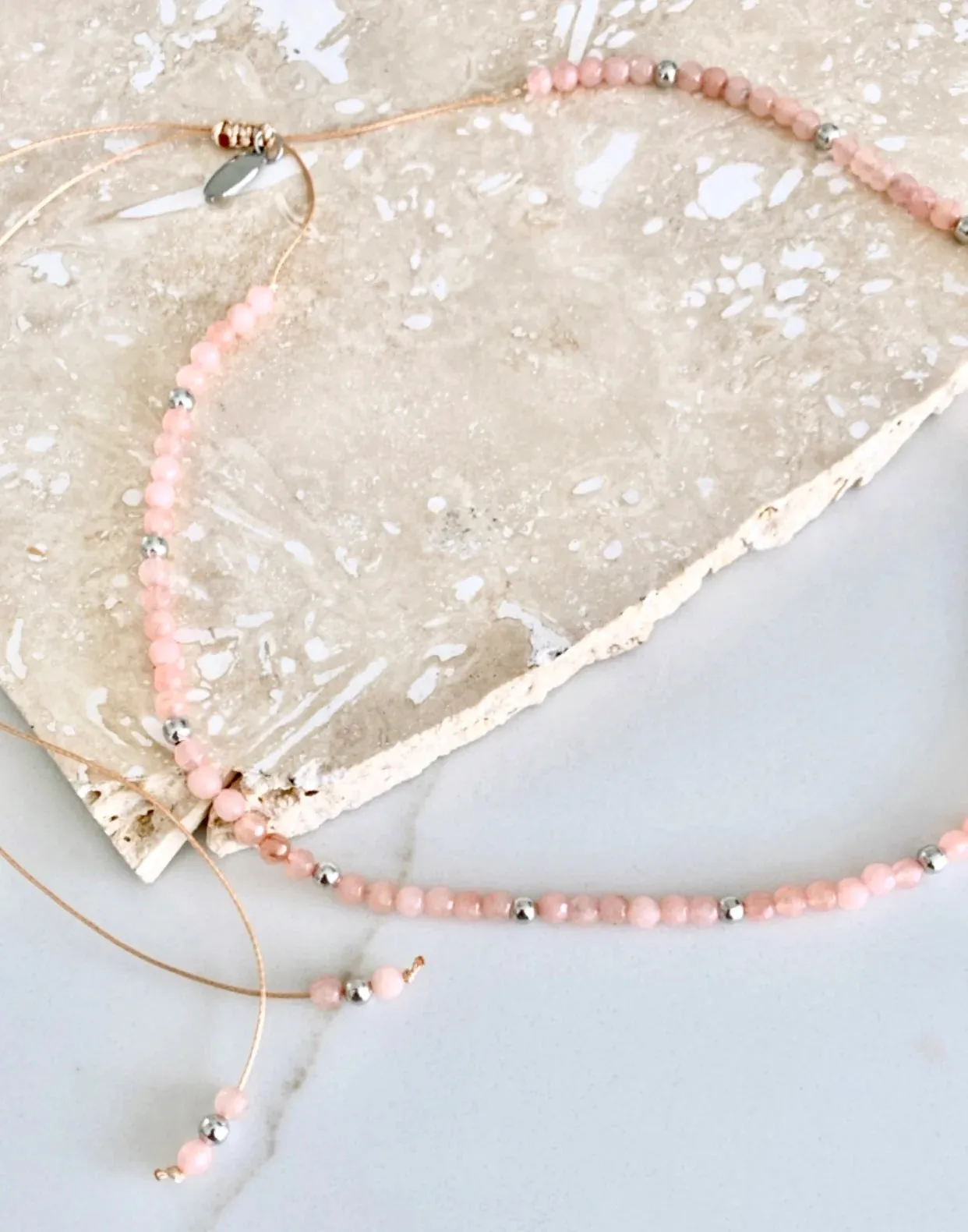 Salty Safari - Necklace - Riviera - Sorbet Silver