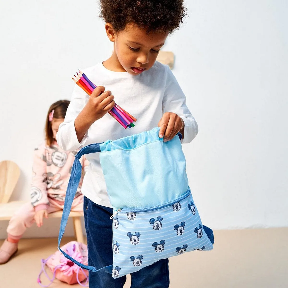 School Bag Mickey Mouse Blue