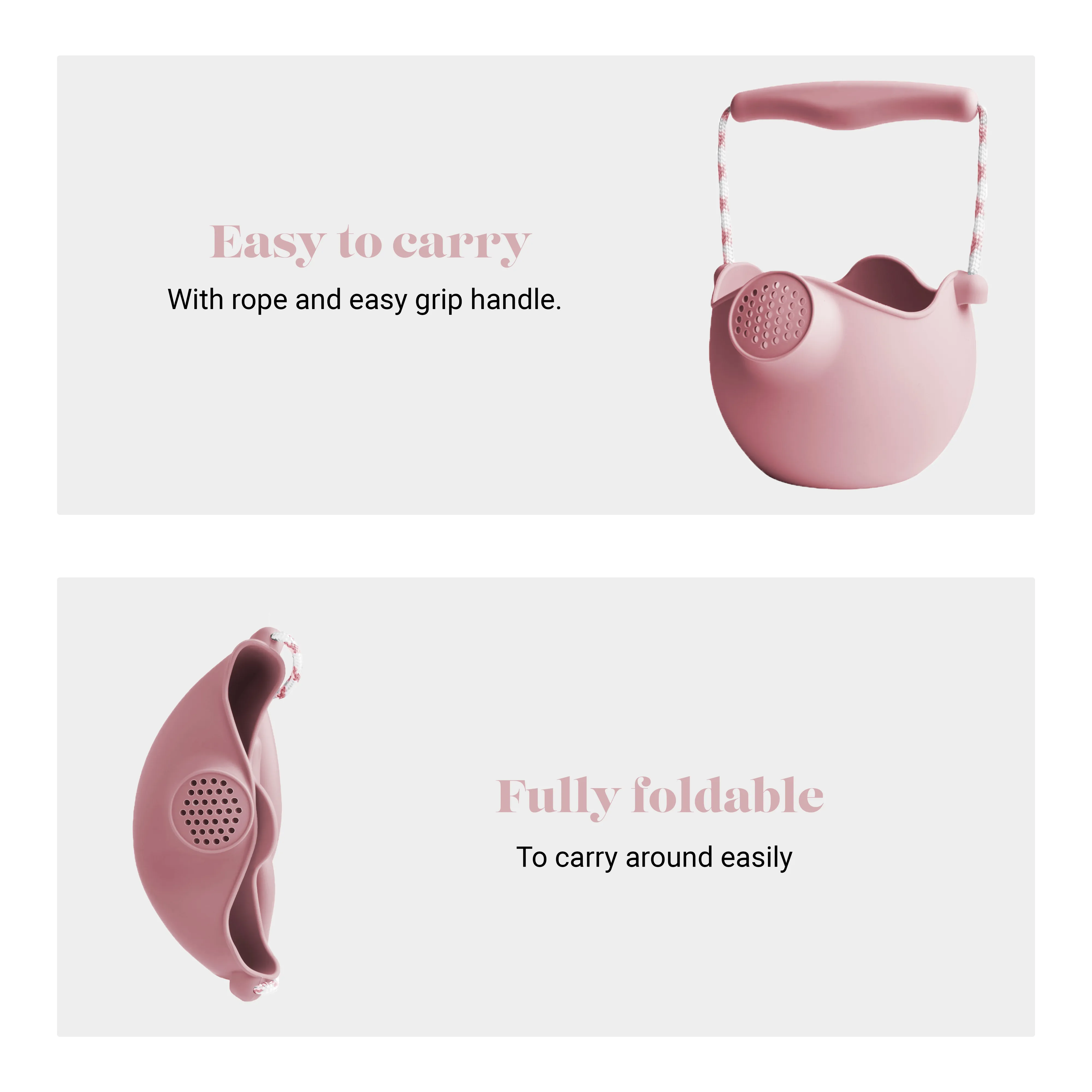 Scrunch - Watering Can Dusty Rose