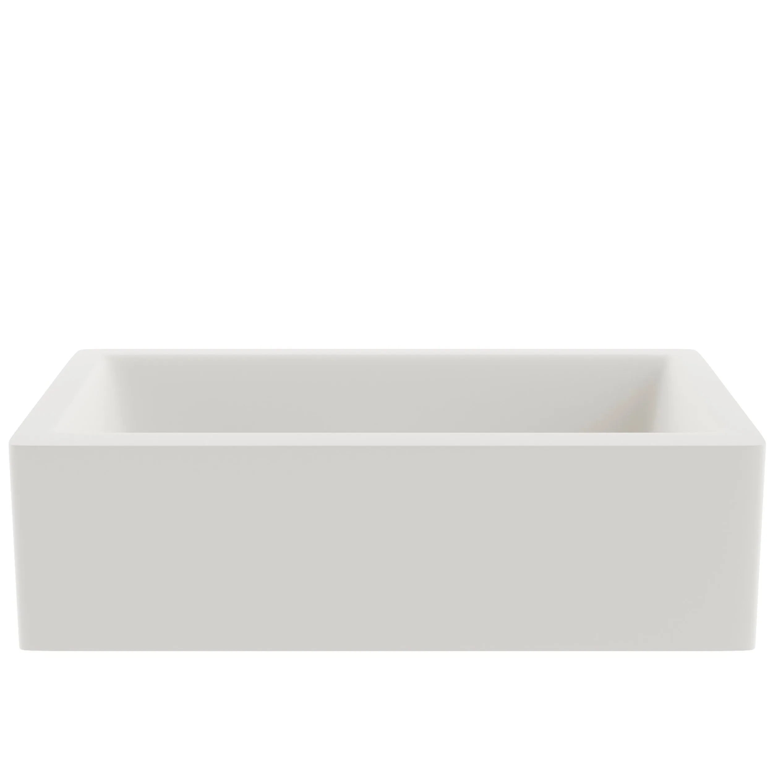 Single Bowl Farmhouse Granite Composite Sink in Striking White - NKGC-SBFARM-WHI