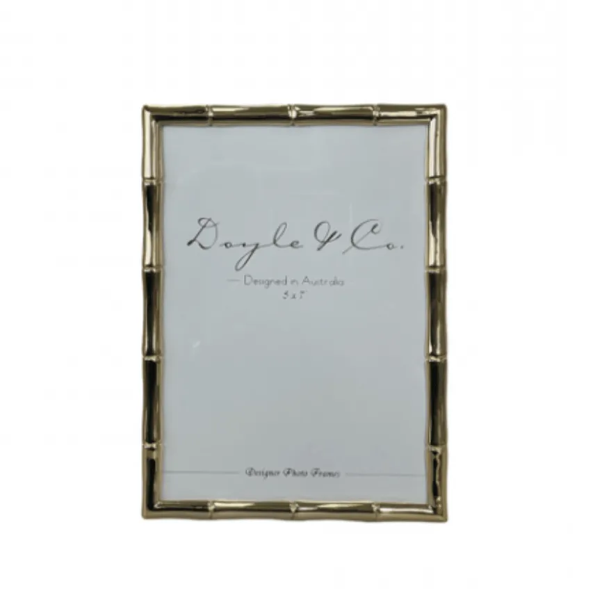 Slim Bamboo Frame 5 x 7" | Gold
