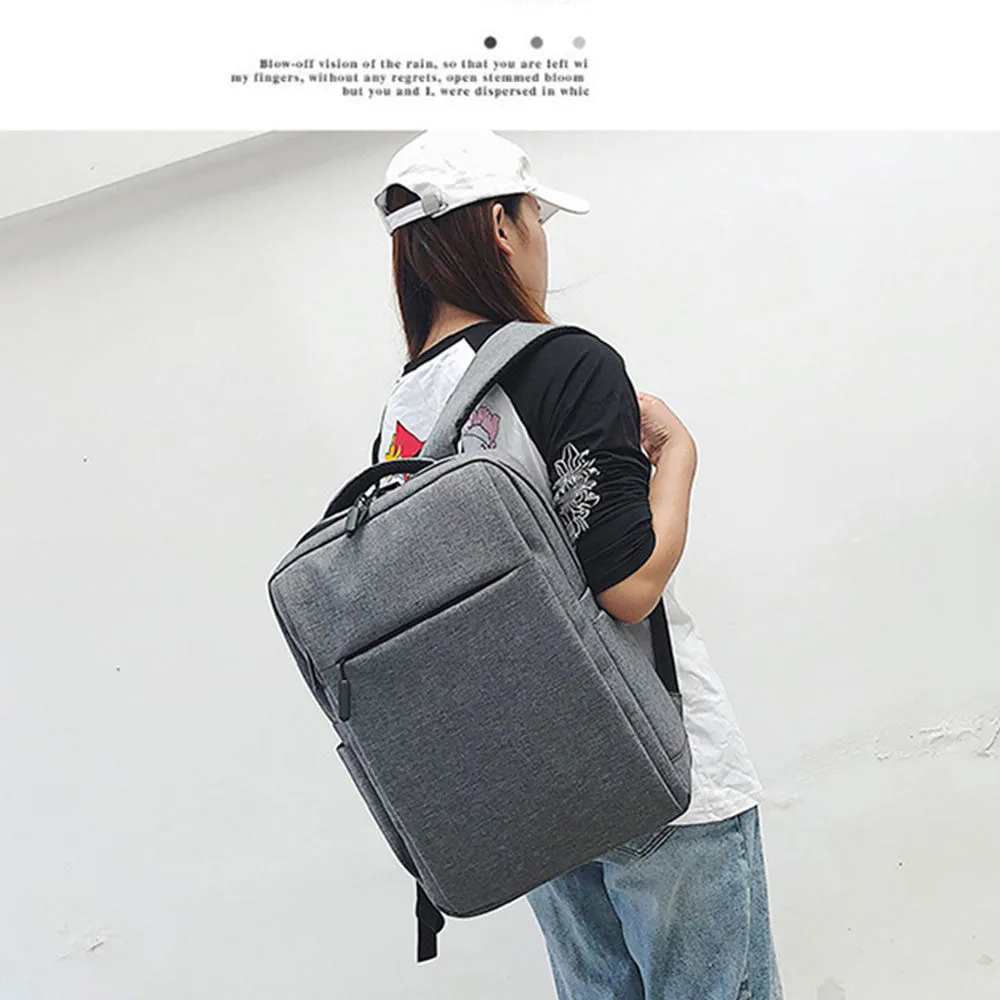 Slim Laptop Backpack for College Students High Quality Commercial Bag with USB Charging Port