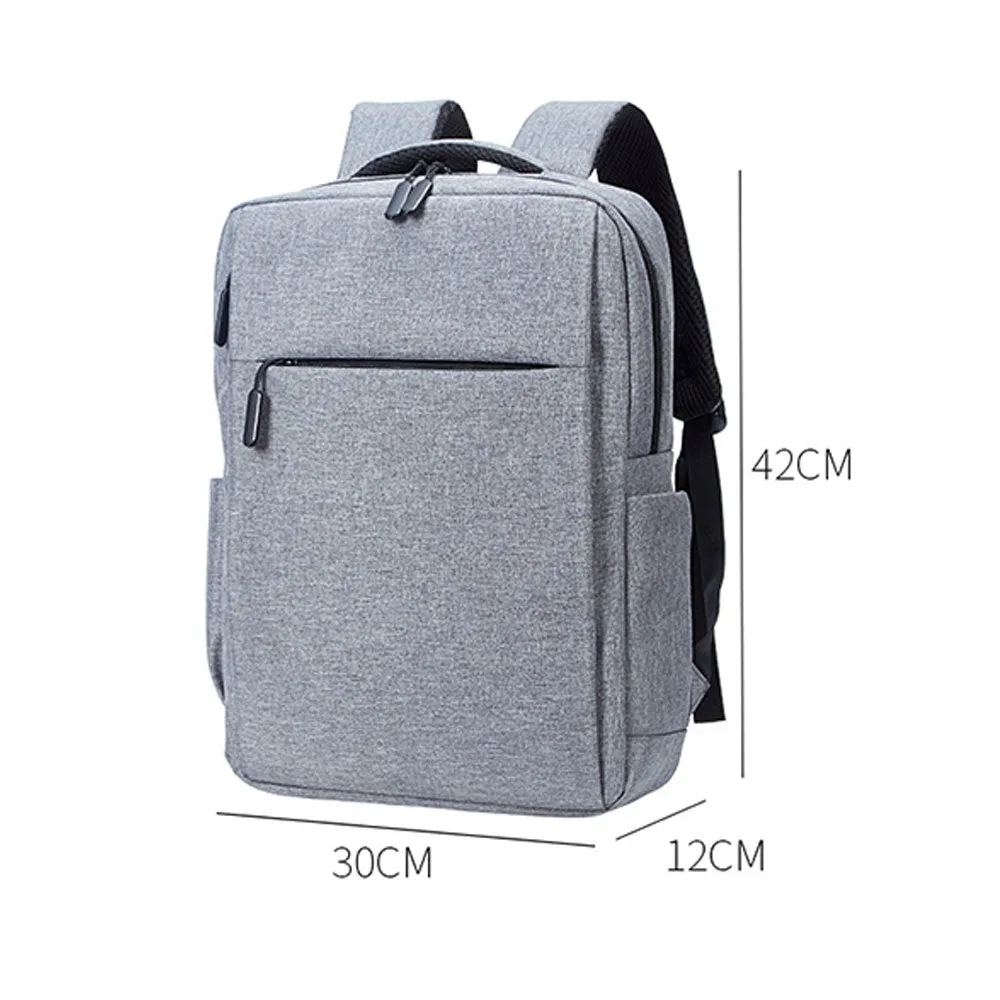 Slim Laptop Backpack for College Students High Quality Commercial Bag with USB Charging Port