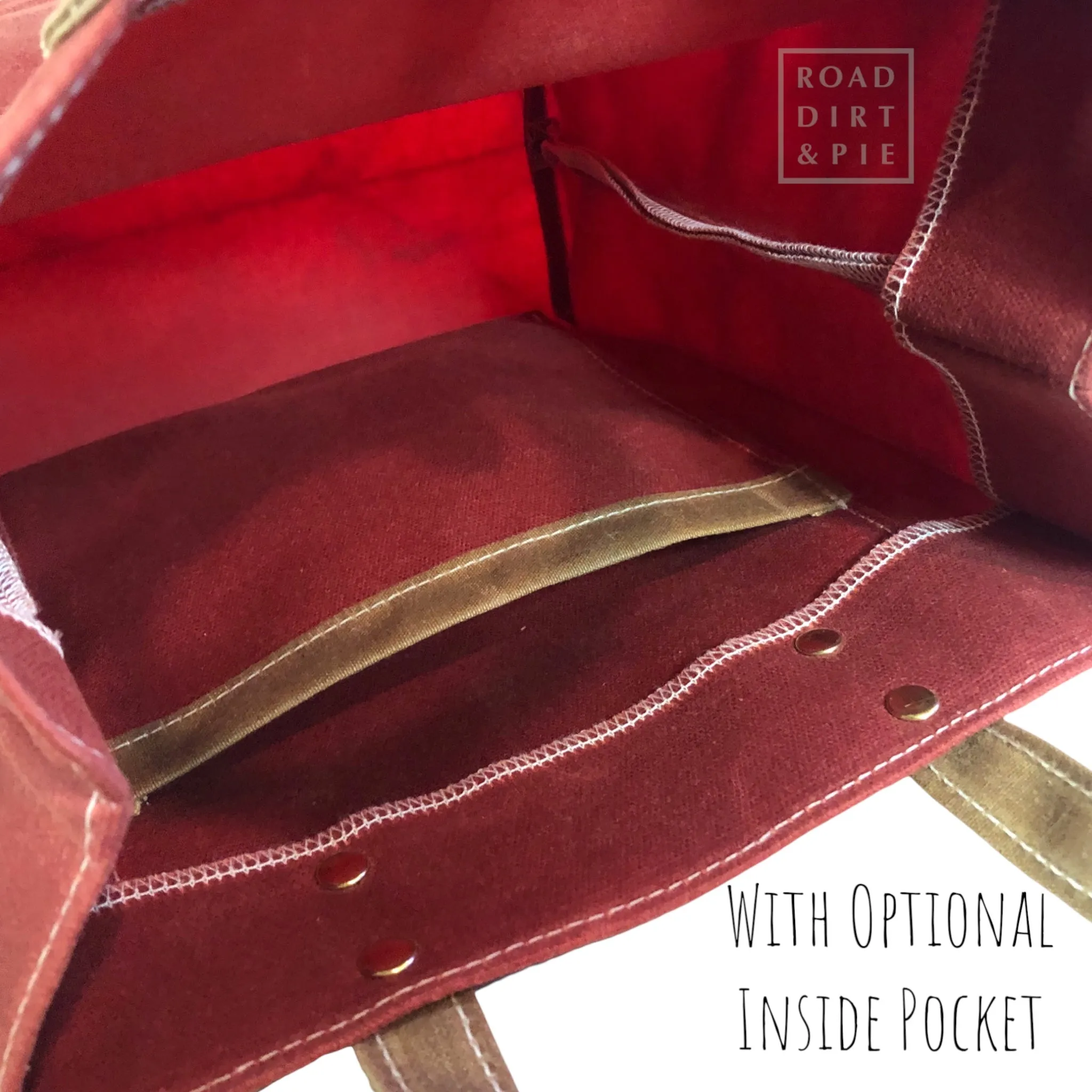 Small Waxed Canvas Tote Bag - Sequoia