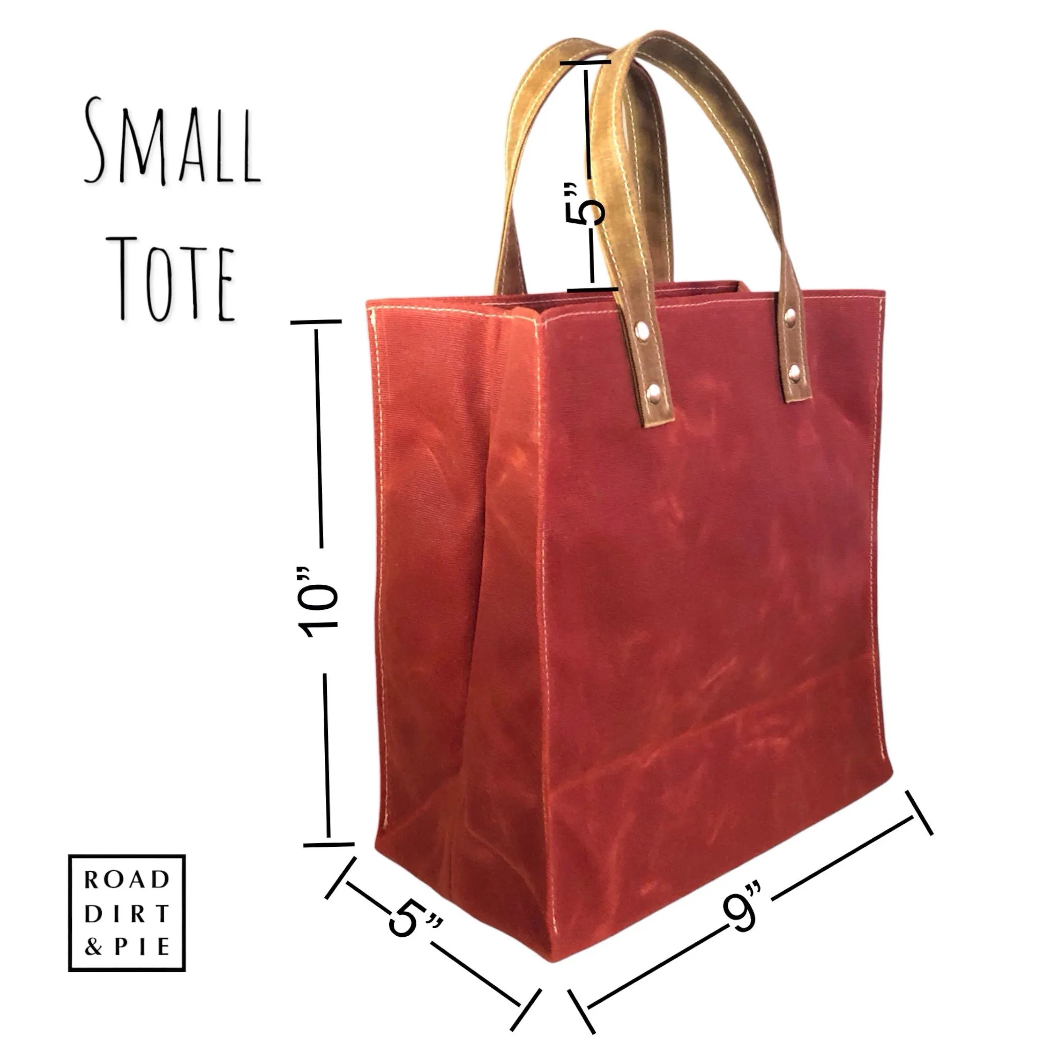 Small Waxed Canvas Tote Bag - Sequoia