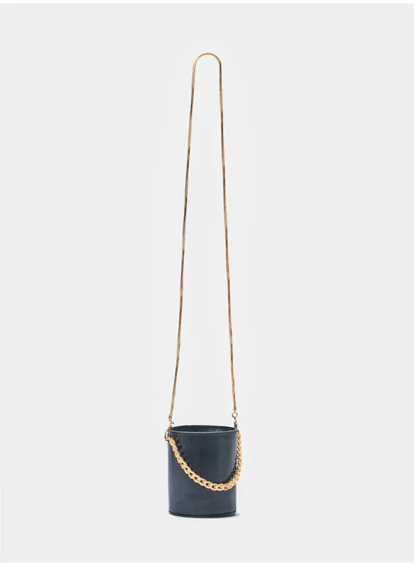 Small Womens Green Leather Crossbody Bucket Bag Handbags Purse for Women