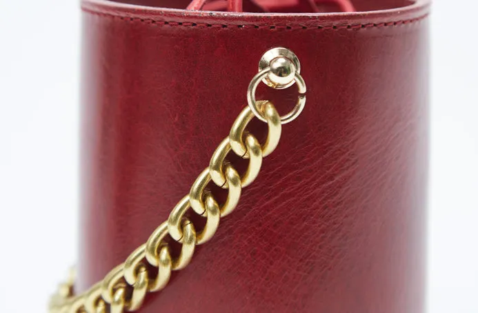 Small Womens Green Leather Crossbody Bucket Bag Handbags Purse for Women
