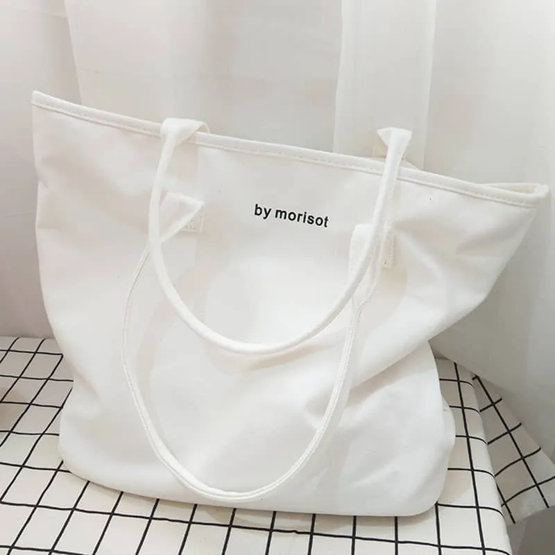 Solid color tote bag