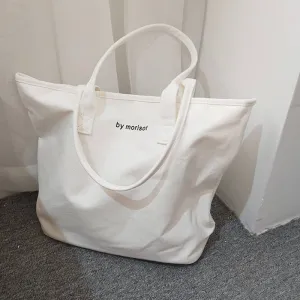 Solid color tote bag