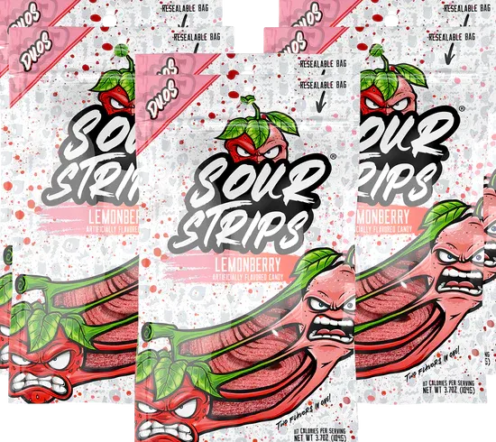 Sour Strips - Lemonberry 3.4oz Bag