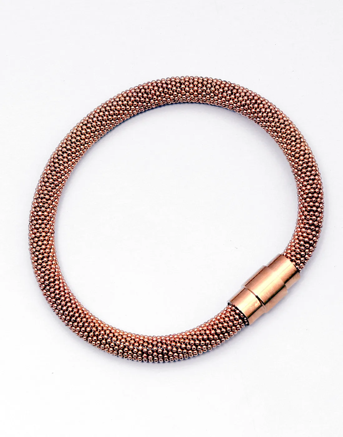 Striking Magnetic Rose Gold Bracelet