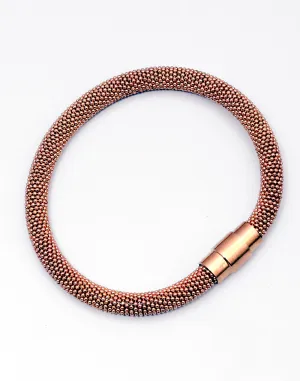 Striking Magnetic Rose Gold Bracelet