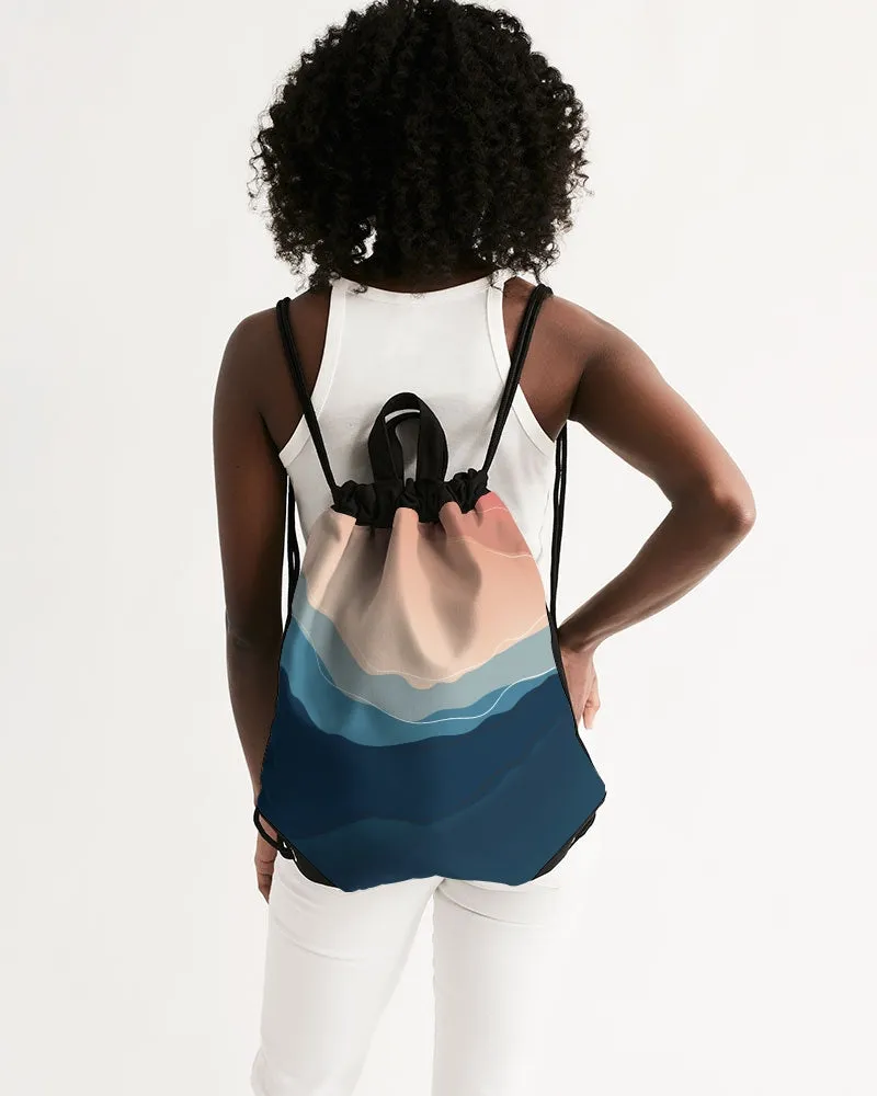 Sunrise Canvas Drawstring Bag