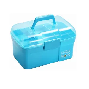 Sunxenze 11'' Clear Plastic Storage Box/Tool Box/Sewing Box Organizer | Multipurpose Organizer